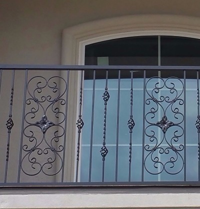 Second story custom railing.